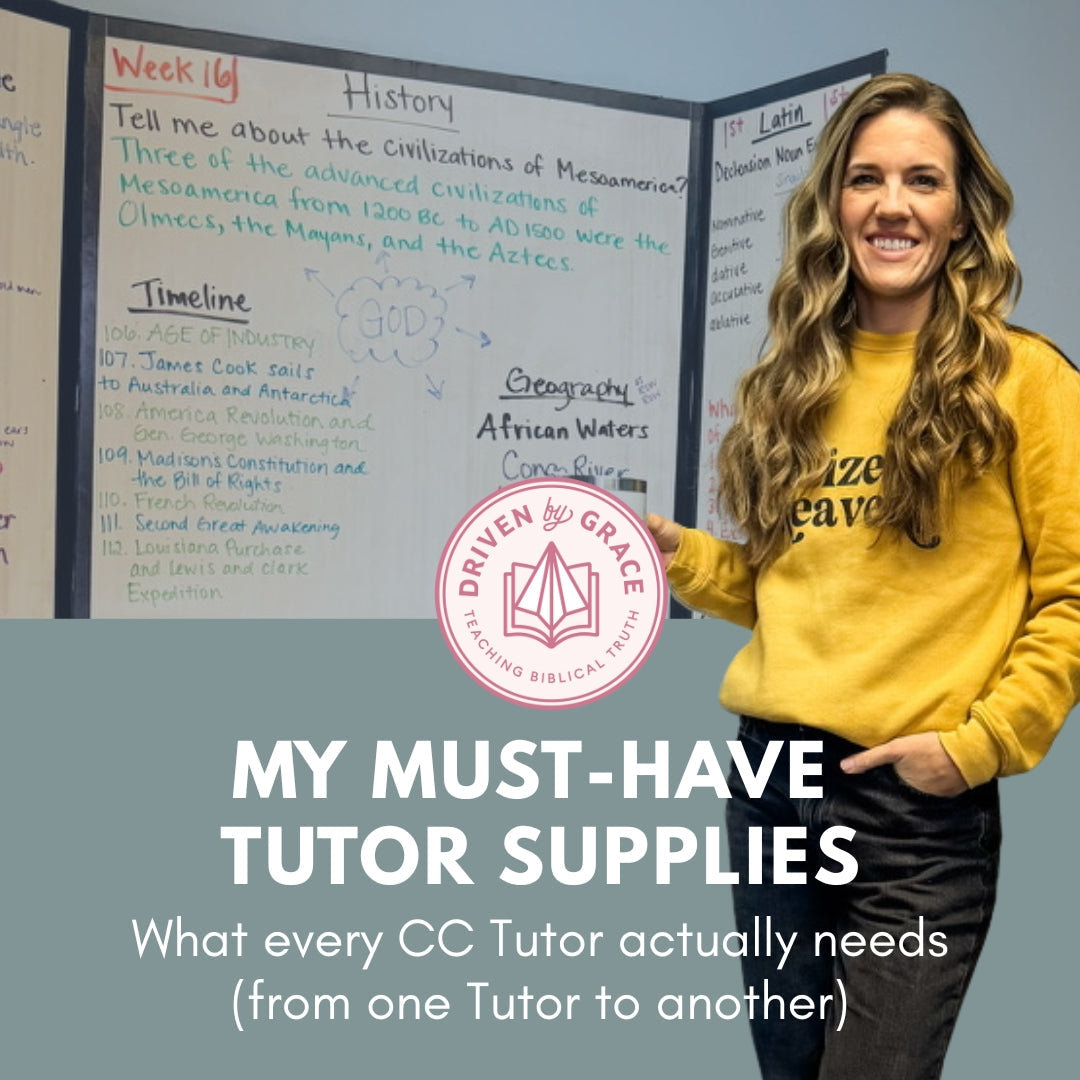 My Must-Have Supplies as a Classical Conversations Tutor