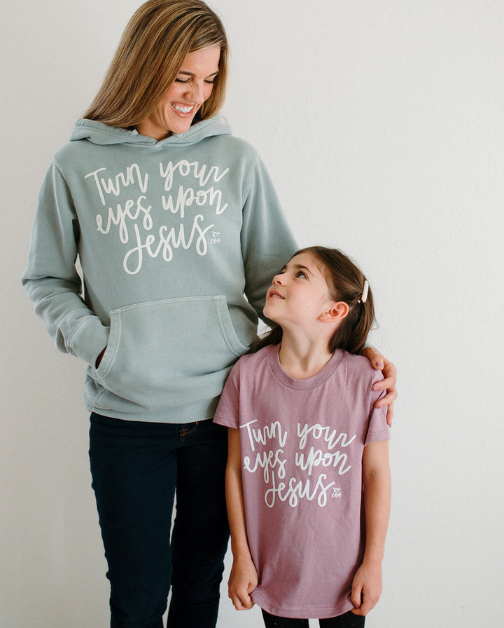 Turn Your Eyes Upon Jesus | Vintage Wash Hoodie (Women's)