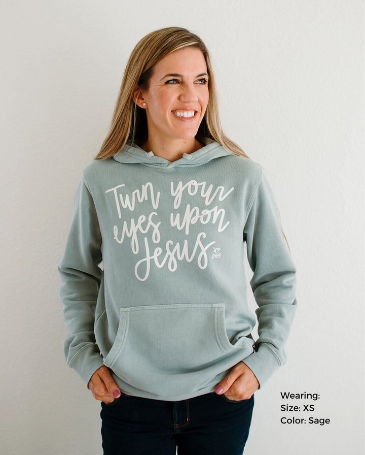 Turn Your Eyes Upon Jesus | Vintage Wash Hoodie (Women's)