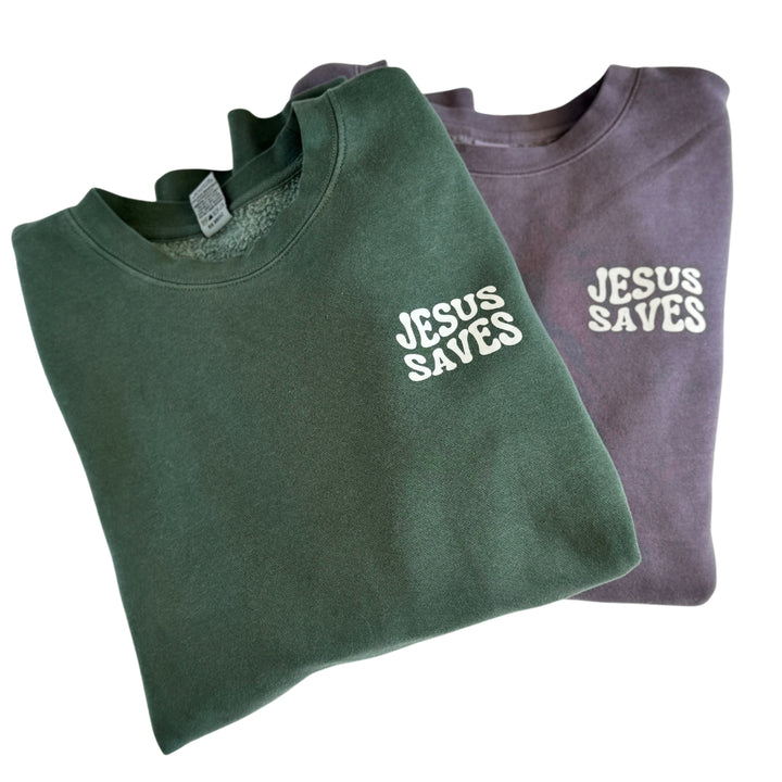 Jesus Saves | Vintage Wash Sweatshirt