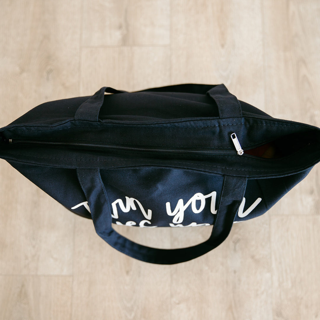 Turn Your Eyes Upon Jesus | Zippered Tote Bag