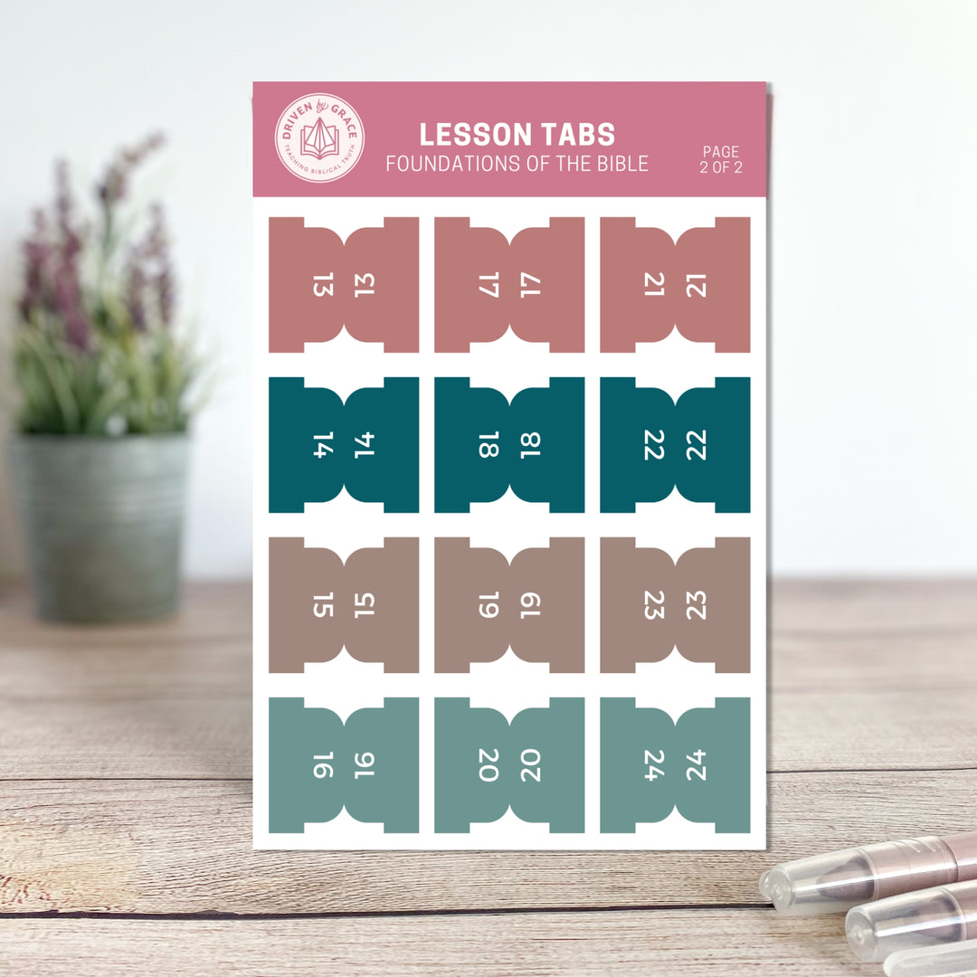 Foundations of the Bible β Lesson Tabs