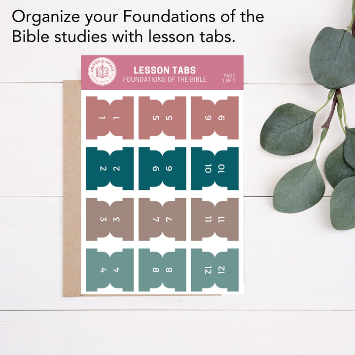 Foundations of the Bible β Lesson Tabs