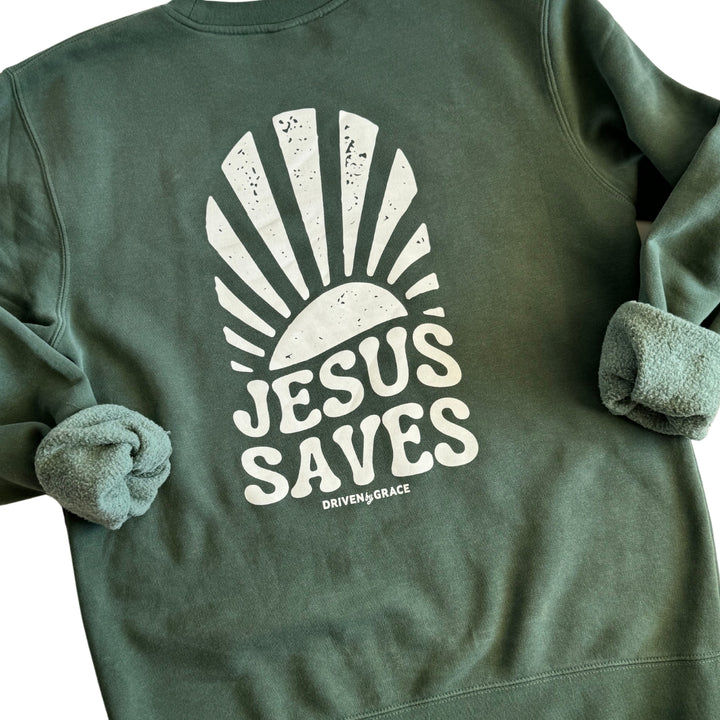 Jesus Saves | Vintage Wash Sweatshirt