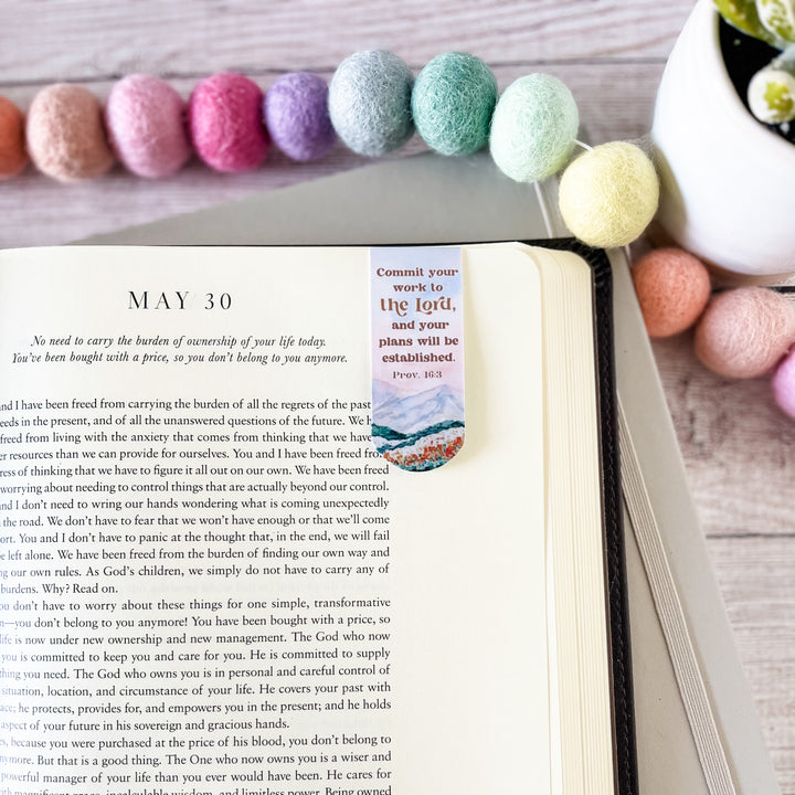 Magnetic Bookmarks ā Commit Your Work/Lord is my Shepherd