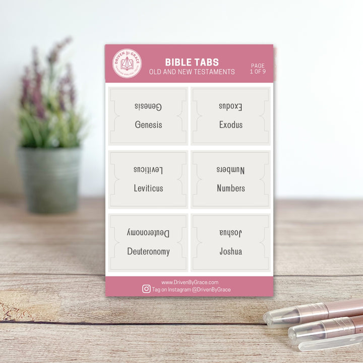 Bible Tabs | Neutral Gray