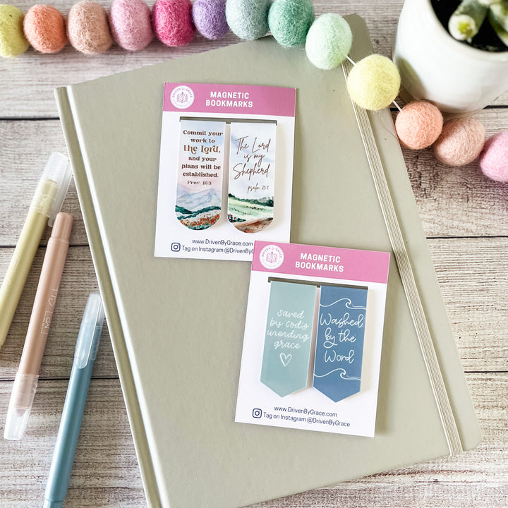 Magnetic Bookmarks ā Commit Your Work/Lord is my Shepherd