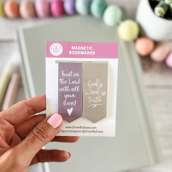 Magnetic Bookmarks ā Trust in the Lord/God's Word is Truth