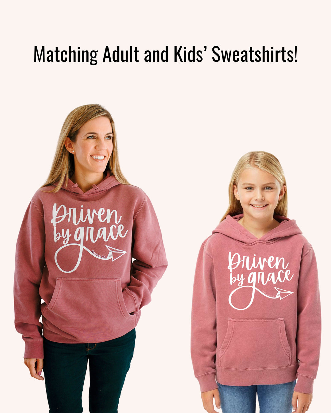 Driven By Grace | Vintage Wash Hoodie (Girls')