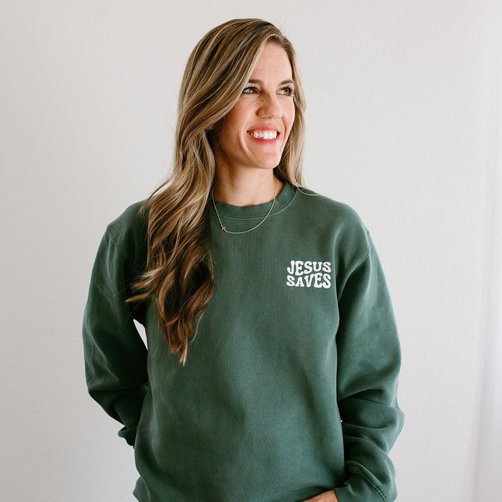 Jesus Saves | Vintage Wash Sweatshirt
