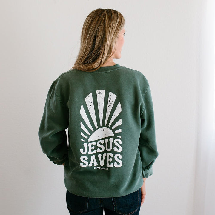 Jesus Saves | Vintage Wash Sweatshirt