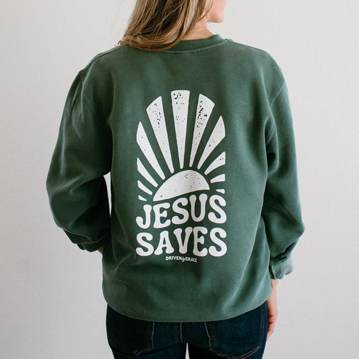 Jesus Saves | Vintage Wash Sweatshirt