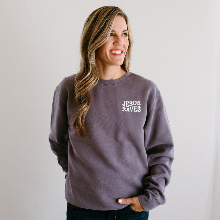 Jesus Saves | Vintage Wash Sweatshirt
