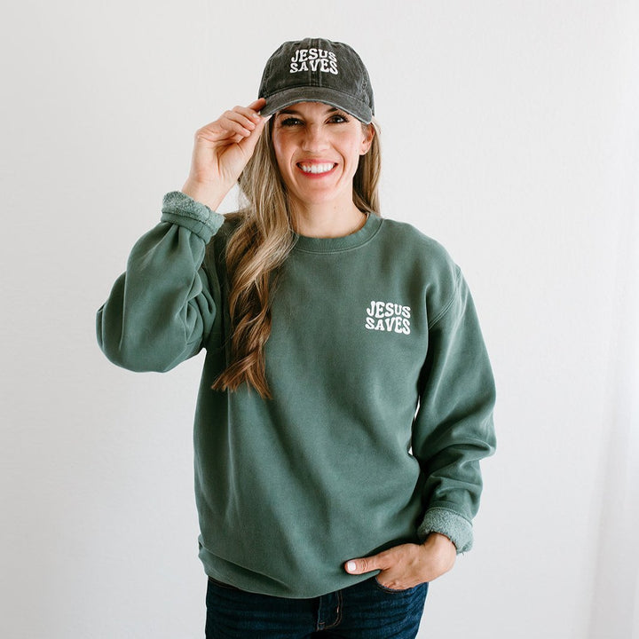 Jesus Saves | Vintage Wash Sweatshirt