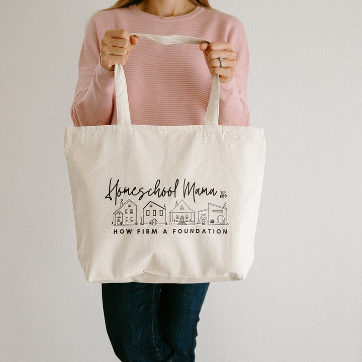 Homeschool Mama | Zippered Tote Bag