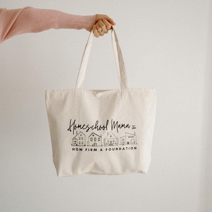 Homeschool Mama | Zippered Tote Bag