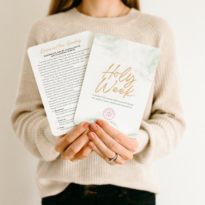 Holy Week Bible Study Cards