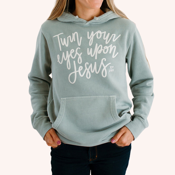 Turn Your Eyes Upon Jesus | Vintage Wash Hoodie (Women's)