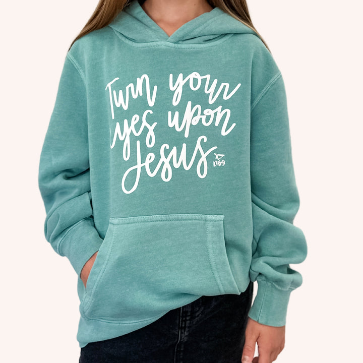 Turn Your Eyes Upon Jesus | Vintage Wash Hoodie (Girls')