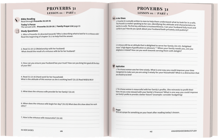 In Her Shoes Bible Study