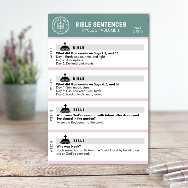 Bible Sentence Stickers β Vol. 1