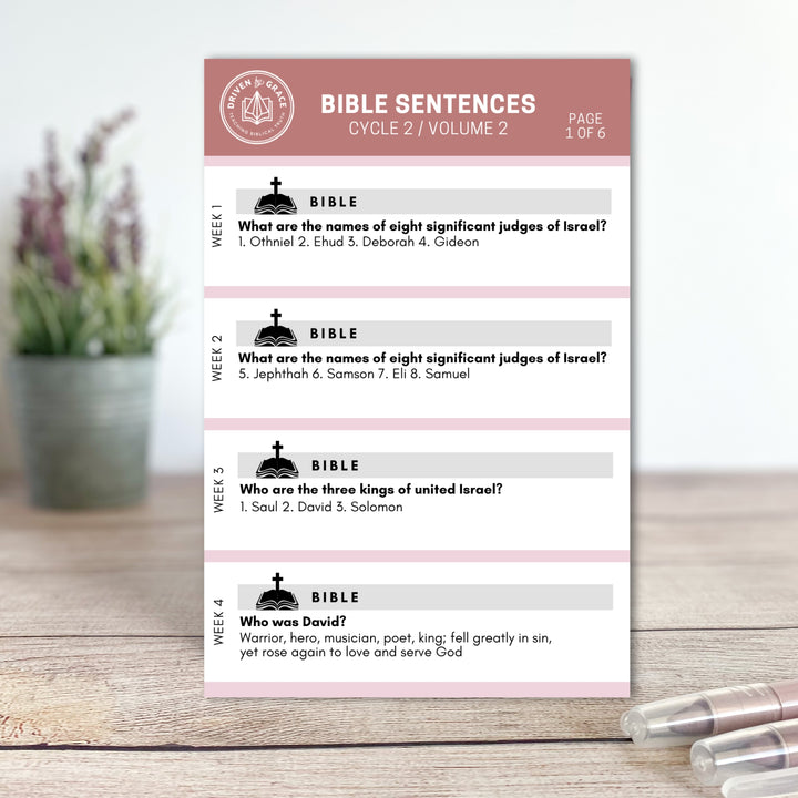 Bible Sentence Stickers ā Vol. 2