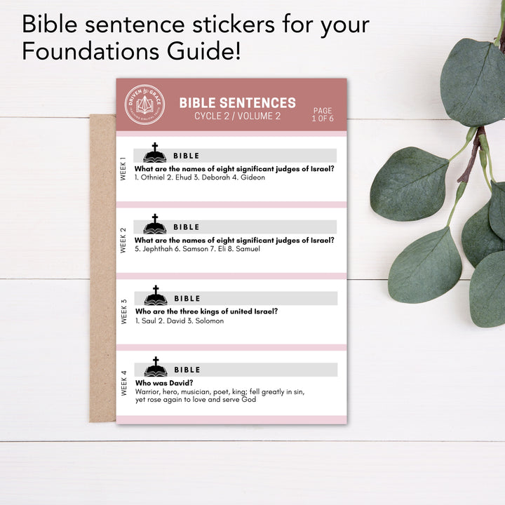 Bible Sentence Stickers ā Vol. 2