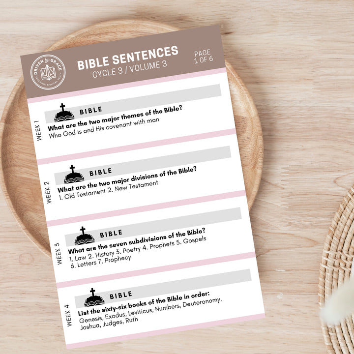 Bible Sentence Stickers — Vol. 3