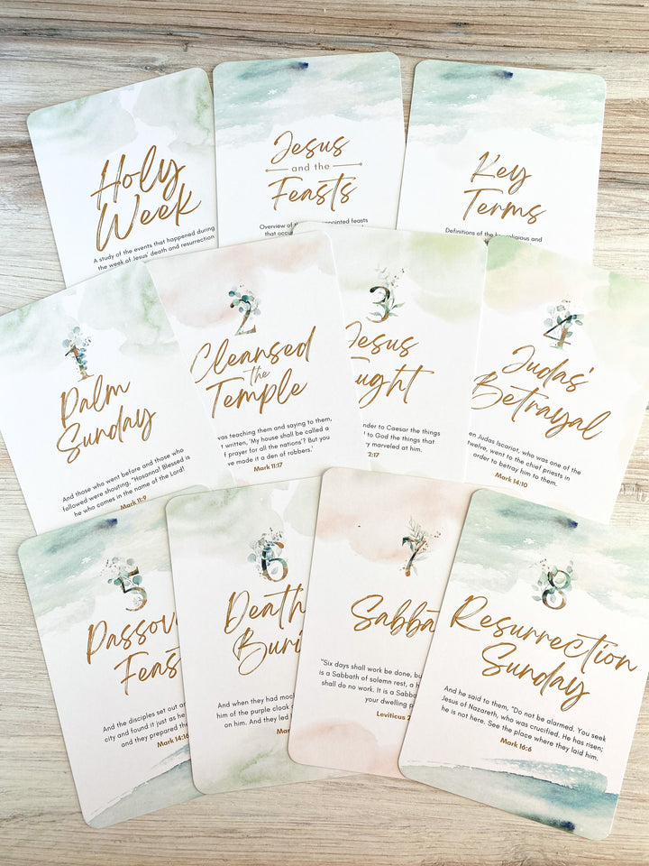Holy Week Bible Study Cards