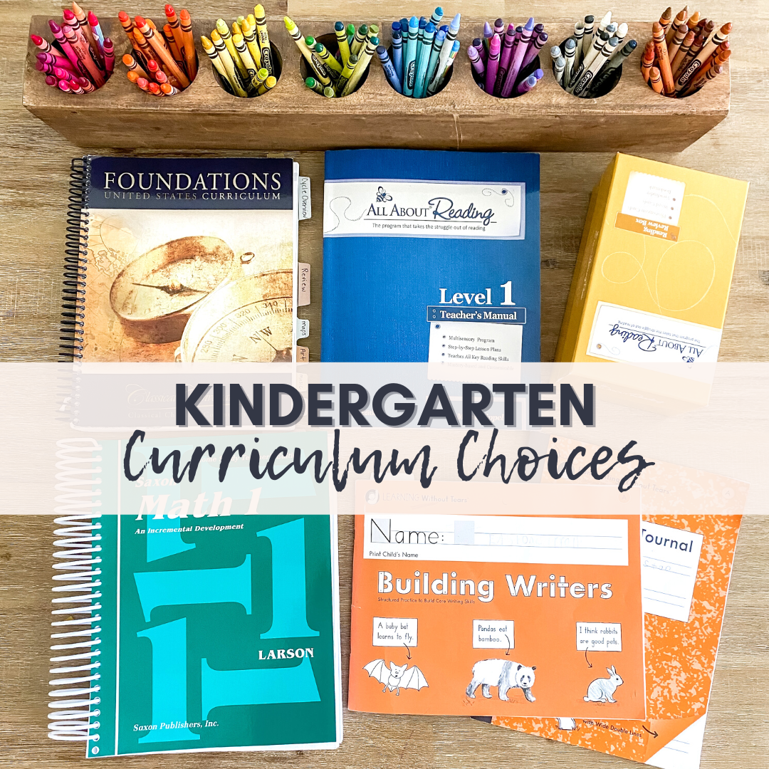 Our Kindergarten Curriculum Choices (2021-2022)