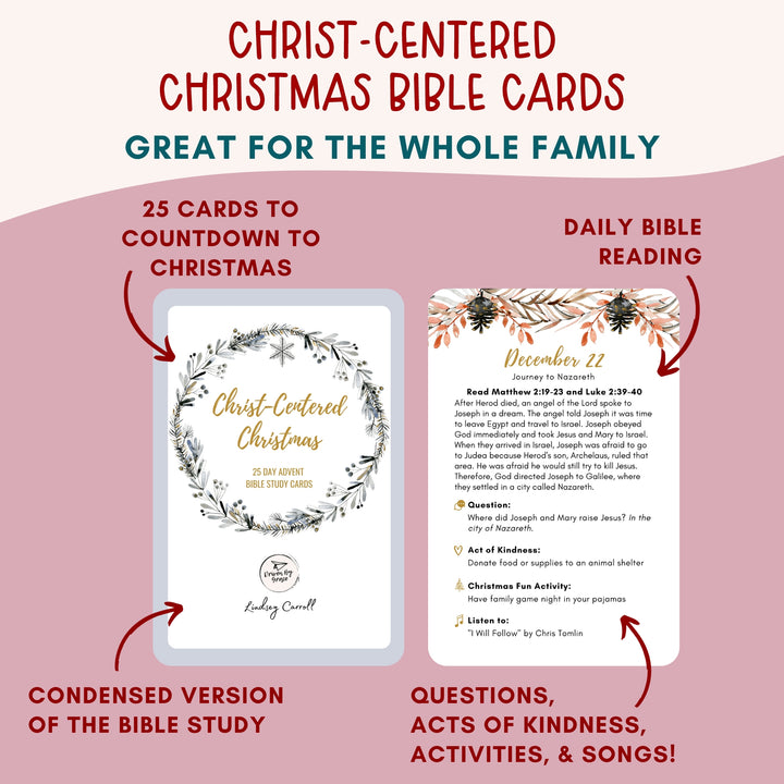 Christ-Centered Christmas Bible Study Cards