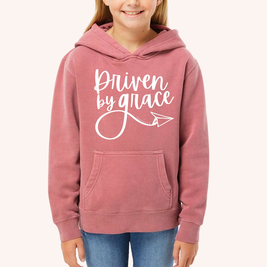 Driven By Grace | Vintage Wash Hoodie (Girls')