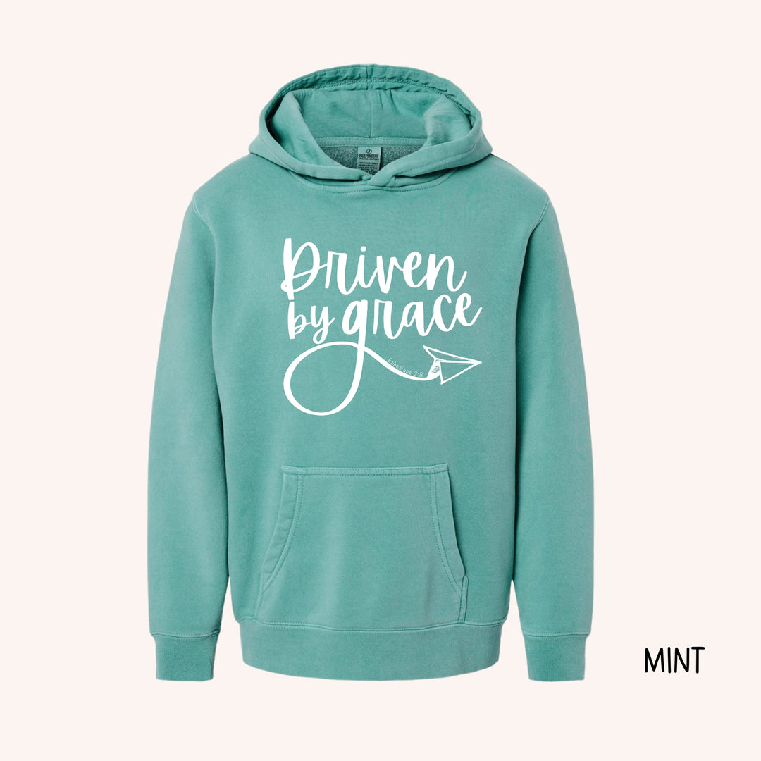 Driven By Grace | Vintage Wash Hoodie (Girls')