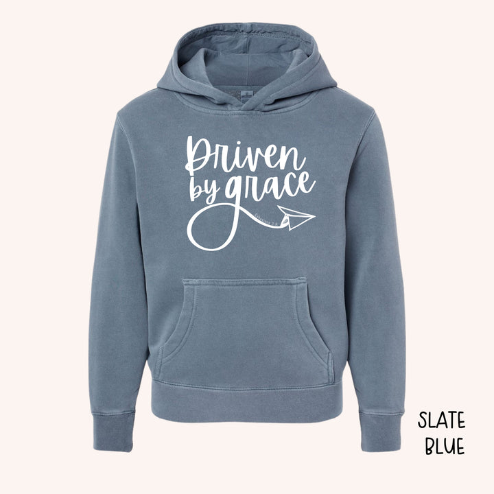 Driven By Grace | Vintage Wash Hoodie (Girls')