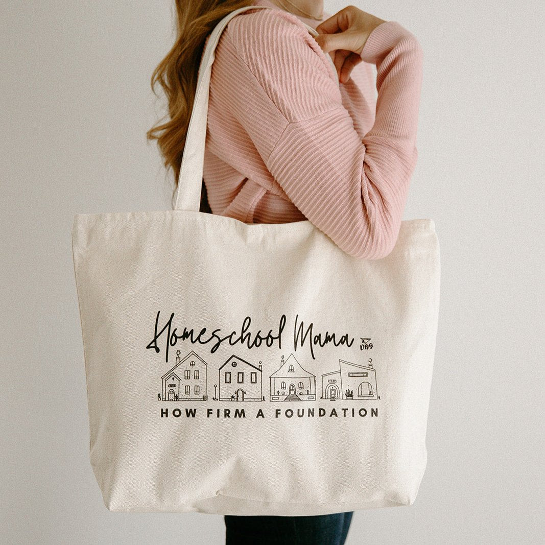 Homeschool Mama | Zippered Tote Bag – Driven By Grace