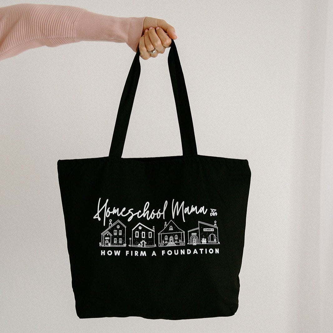 Homeschool Mama | Zippered Tote Bag – Driven By Grace