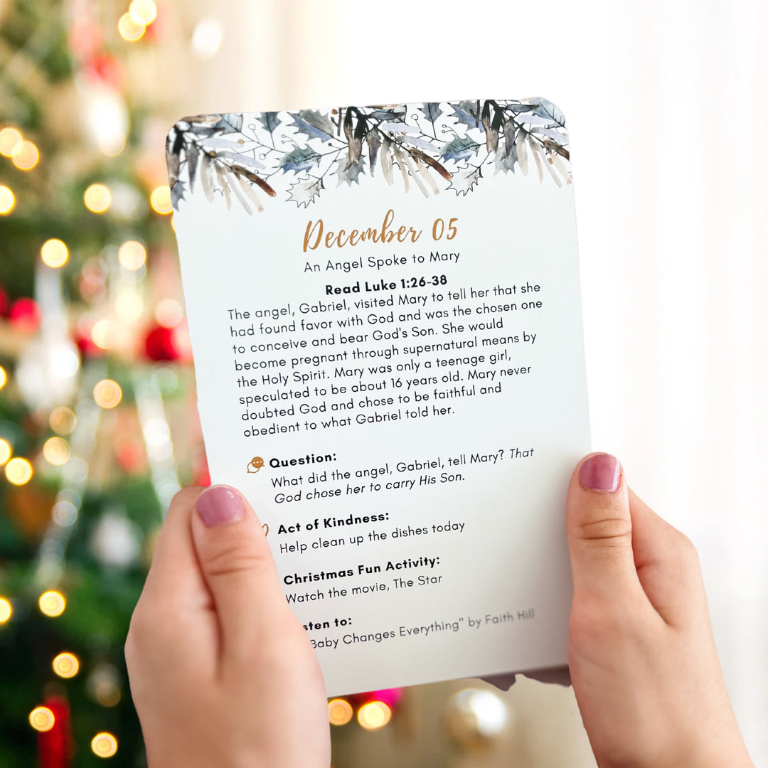 Christ-Centered Christmas Bible Study Cards