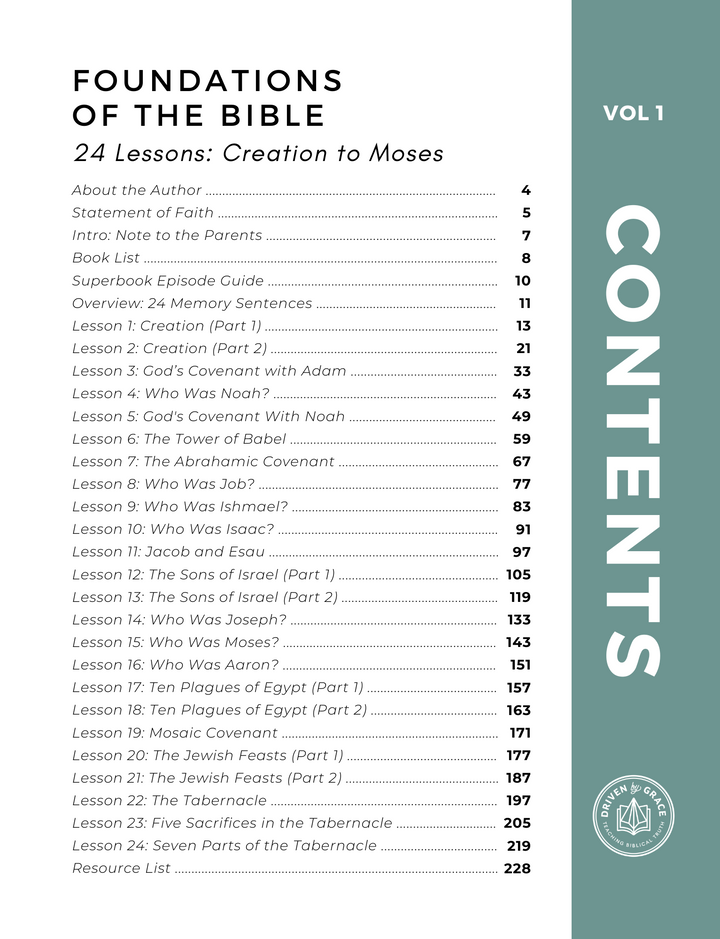 Foundations of the Bible Vol. 1: Creation to Moses