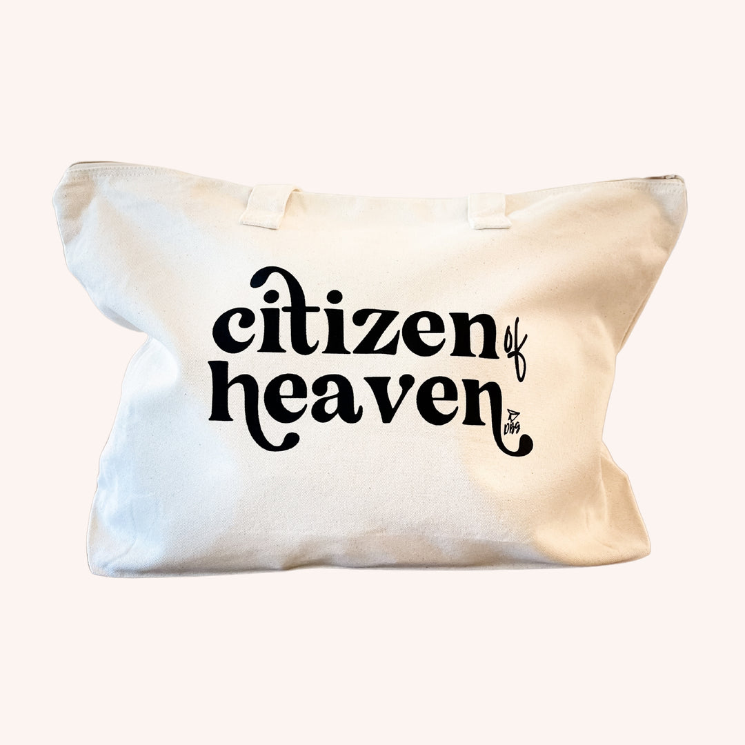 Citizen of Heaven | Zippered Tote Bag