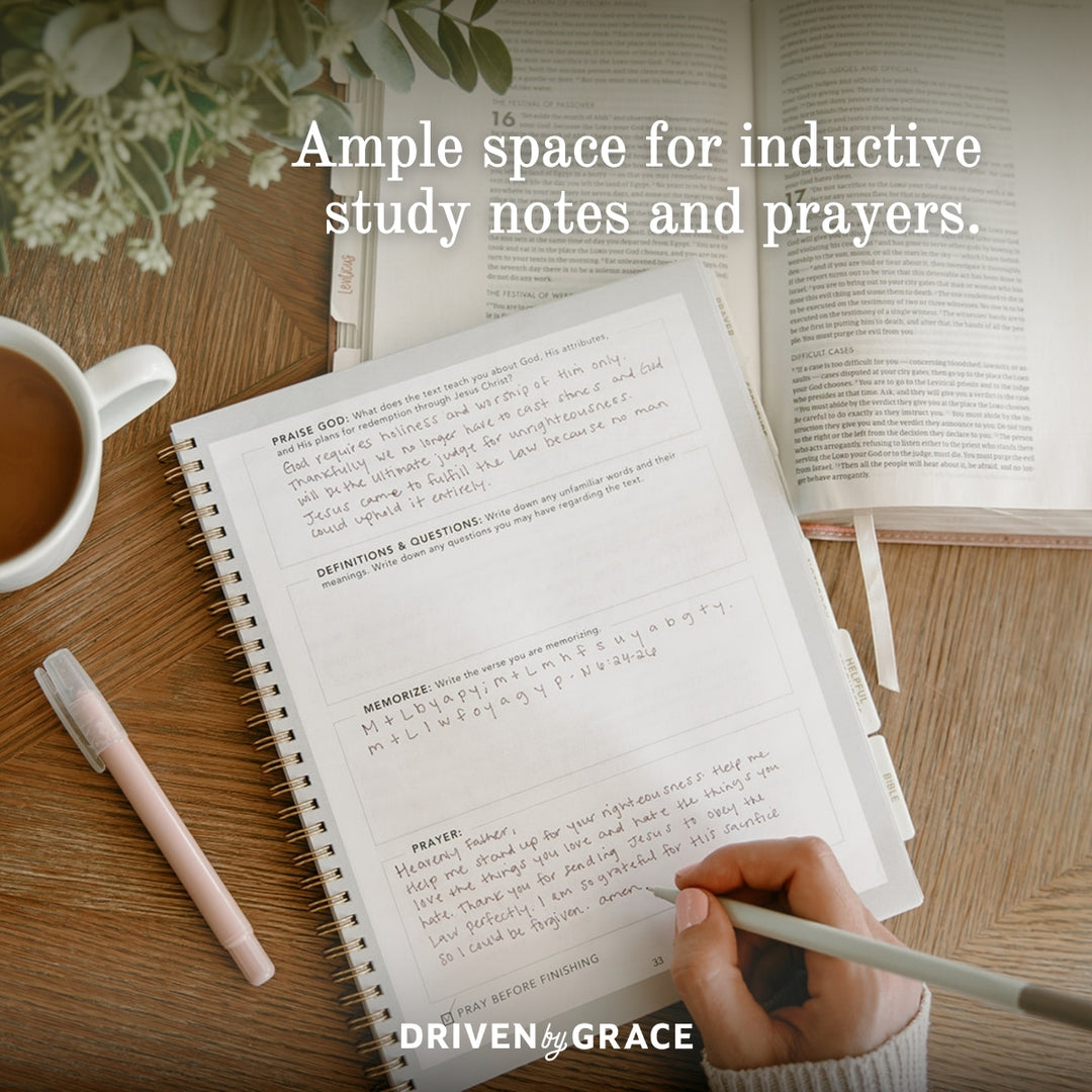 Bible Study Notebook – Driven By Grace