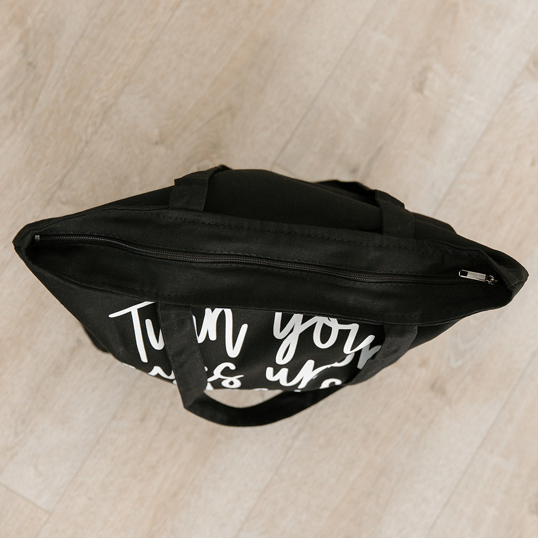 Turn Your Eyes Upon Jesus | Zippered Tote Bag