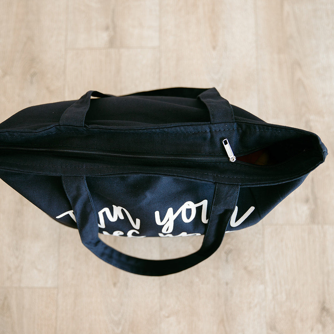 Turn Your Eyes Upon Jesus | Zippered Tote Bag