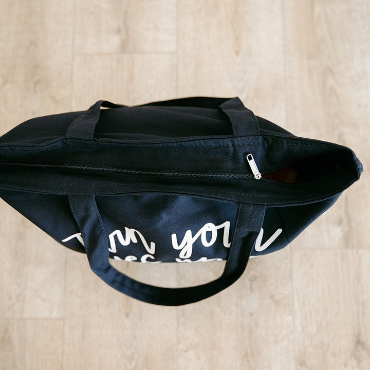 Turn Your Eyes Upon Jesus | Zippered Tote Bag
