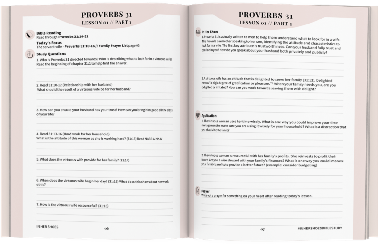 In Her Shoes Bible Study Driven By Grace