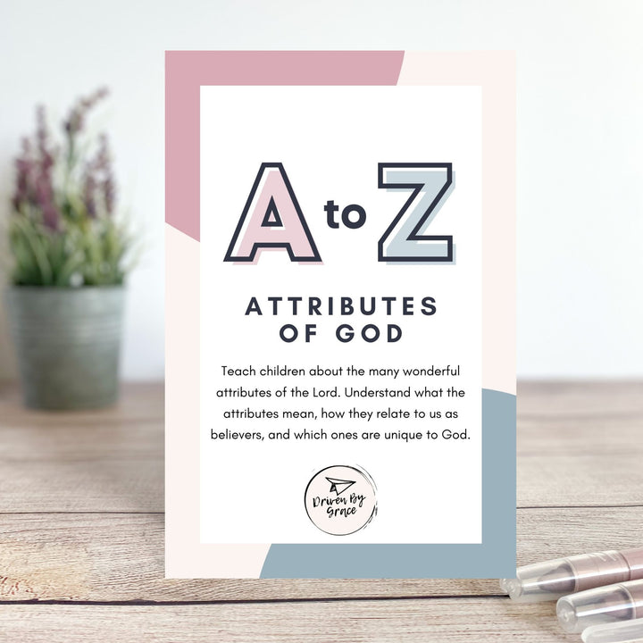 A-Z Attributes of God Flash Cards