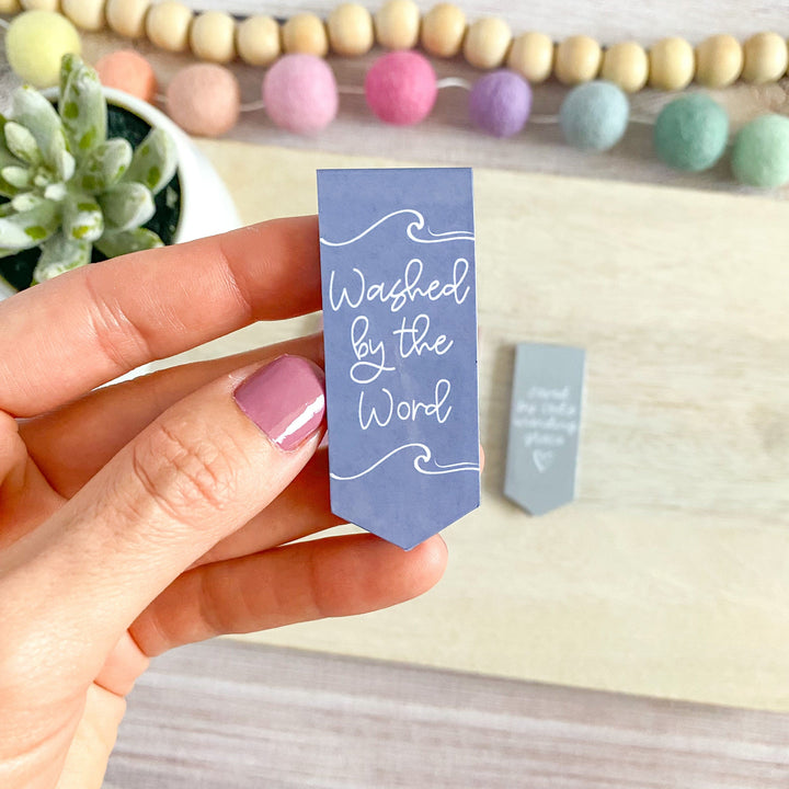 Magnetic Bookmarks — Saved by Grace/Washed by the Word